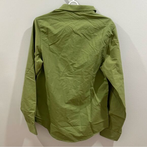 Brooklyn’s Best men’s olive green casual button down shirt size medium NWT - Picture 5 of 8
